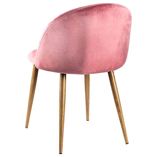 Regalos Miguel - Sillas Comedor - Silla Vint Terciopelo - Rosa - Envío Desde España