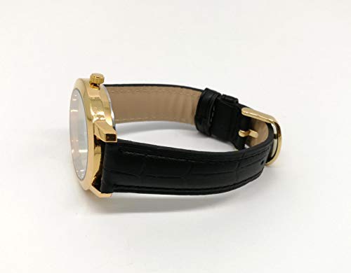 Reloj de Pulsera para Hombre con diseño de Palomas Blancas con Ramas de Oliva, símbolo Antiguo de Esperanza de Paz y Pastel, Correa de Piel de Cuarzo, Reloj de Ocio