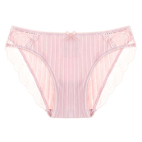 Rey&Qing Los Pantalones De Algodón Fino Algodón Transpirable Ropa Interior De Algodón Cintura Tamaño Femenino Briefs,L,Rouge Color