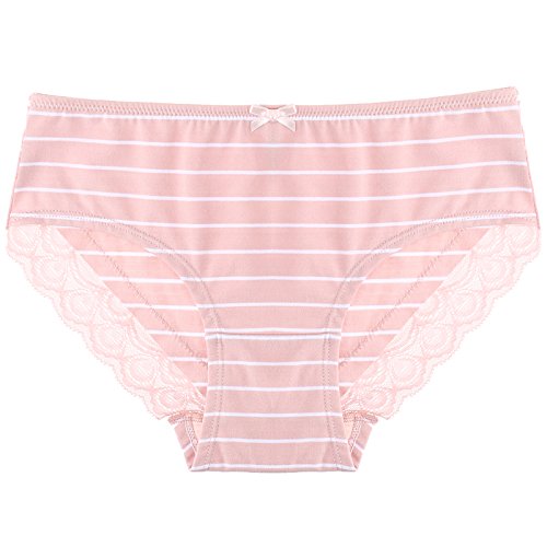 Rey&Qing Ropa Interior Femenina Calzoncillos Algodón Algodón Tamaño De Cintura Femenina Señora Briefs,M,Rouge Color