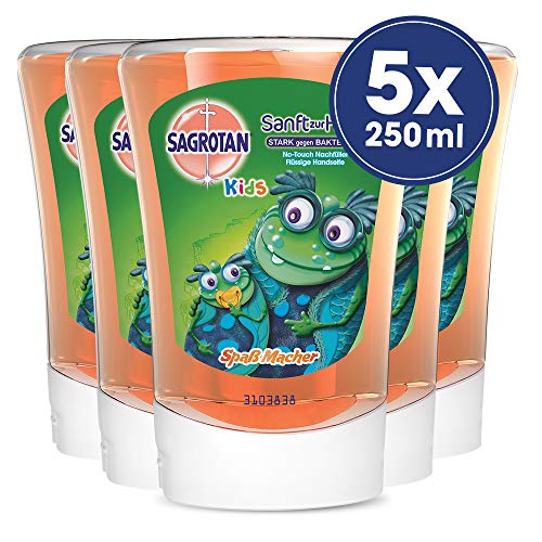 Sagrotan No-Touch - Jabón para niños, Naranja Coral