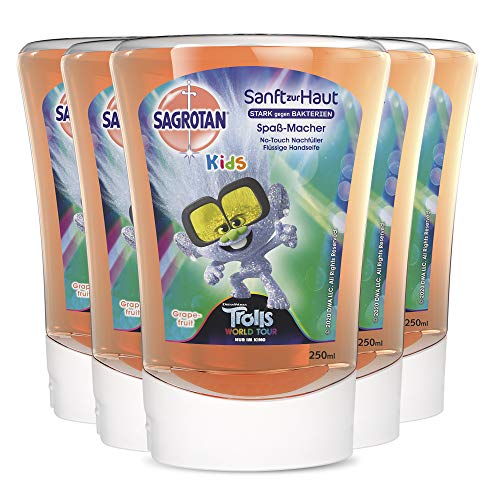 Sagrotan No-Touch - Jabón para niños, Naranja Coral