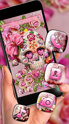 Salmon Floret Skull 2D Theme