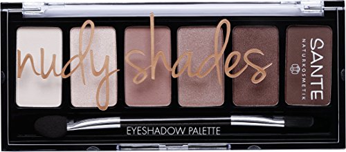 Sante Natural – Eyeshadow Palette sombra palé, 6 colores, Bio Extracto de, natural de maquillaje (6 g)