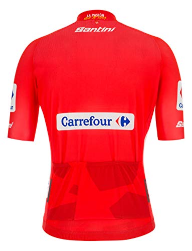 Santini La Vuelta 2019 - Camiseta de Manga Corta para Hombre, Hombre, RE9427519LV, Rojo, S