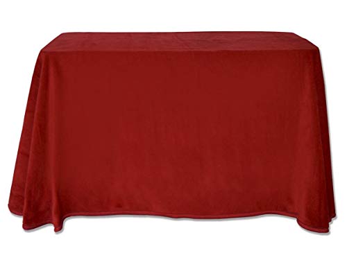 Sanz Marti - Falda Mesa Camilla Invierno Rectangular 80x120 - Granate