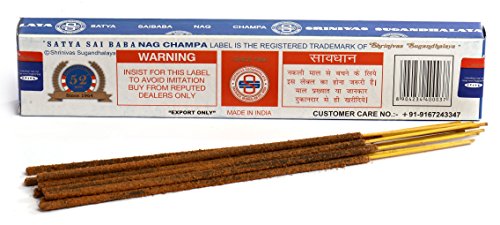 Satya Nag Champa - Varillas de incienso, 15 g, 3 unidades