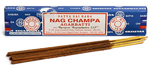 Satya Nag Champa - Varillas de incienso, 15 g, 3 unidades