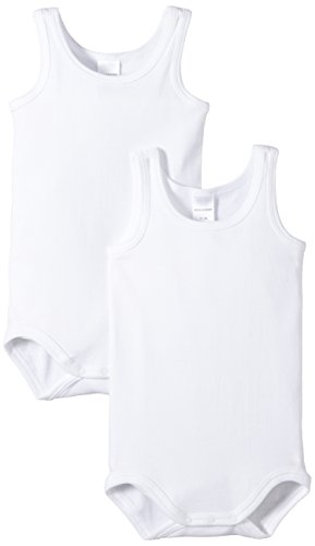 Schiesser - Body para bebé, pack de 2, Blanco (100-weiss ), 24 meses (92)