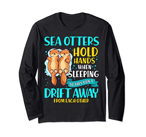 Sea Otters Hold Hands When Sleeping Cute Otter Lover Manga Larga