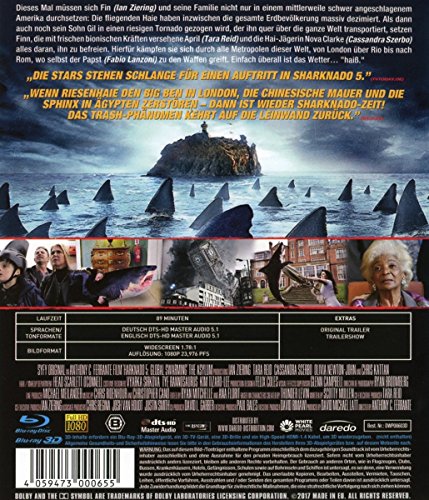 Sharknado 5 - Global Swarming (Uncut Fassung) [Alemania] [Blu-ray]