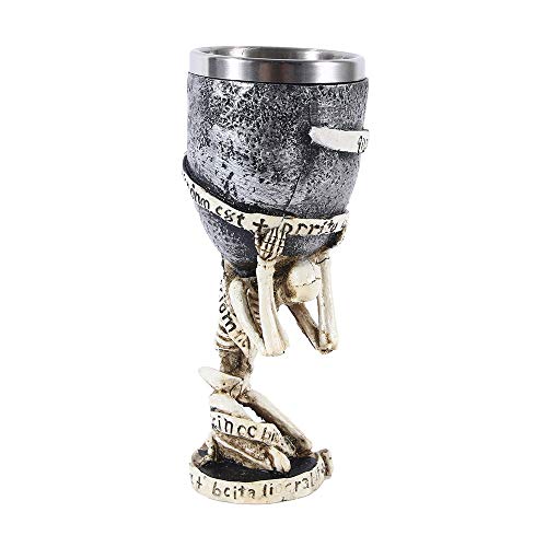 SSRSHDZW Cráneo Cáliz Cáliz Vidrio Gótico Fantasía Horror Venganza Diosa Venganza Bar Fiesta Personalidad Regalo Decoración del Hogar 19.5Cm