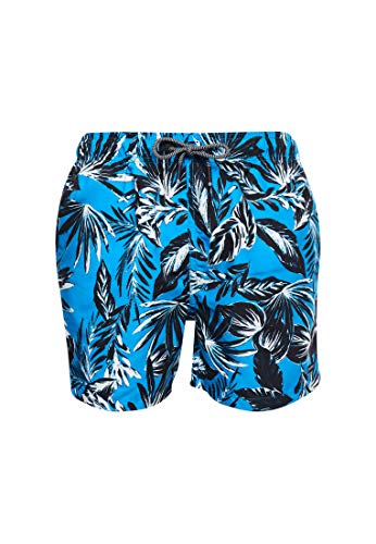 Superdry Swim Short Pantalones Cortos, Azul (Edit Palm Hawaii Blue T5d), L para Hombre