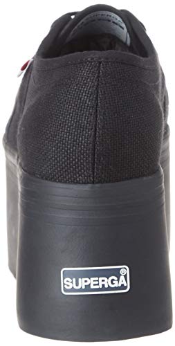 Superga 2802-cotw, Zapatillas de Gimnasia para Mujer, Negro (Full Black 996), 38 EU