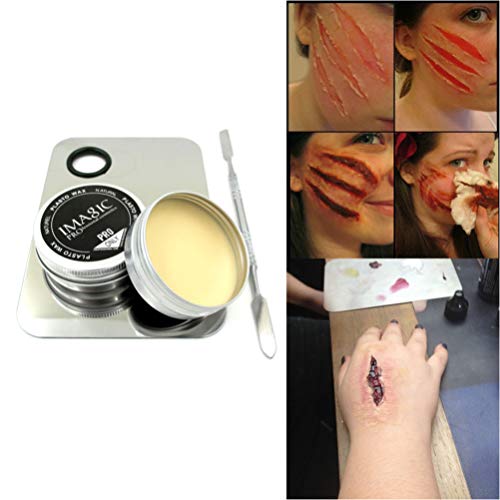SUPVOX modelado de cera de cicatriz para efectos especiales, cicatrices de moldeo de heridas falsas para maquillaje teatral de halloween