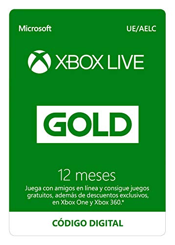Suscripción Xbox Live Gold - 12 Meses | Xbox Live - Código de descarga