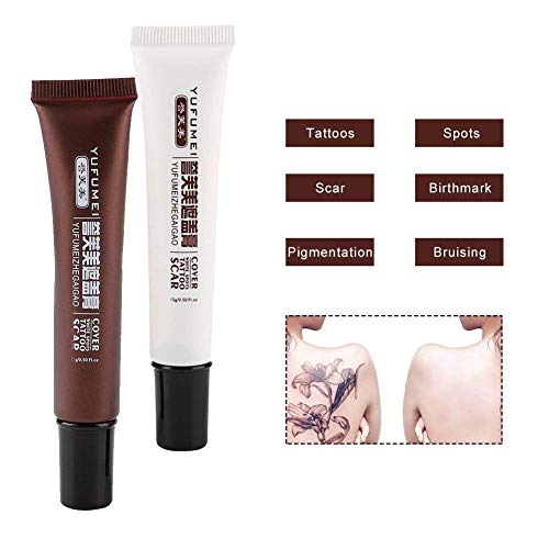 Tatuaje Corrector, Profesional Impermeable, Cicatriz, Corrector, Escondite, Marcas de nacimiento, Maquillaje, Cubrir, Piel, Camuflaje, Crema, Crema