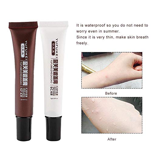 Tatuaje Corrector, Profesional Impermeable, Cicatriz, Corrector, Escondite, Marcas de nacimiento, Maquillaje, Cubrir, Piel, Camuflaje, Crema, Crema