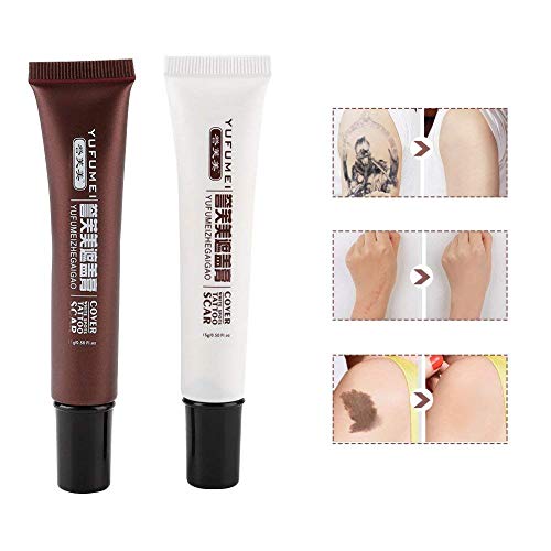 Tatuaje Corrector, Profesional Impermeable, Cicatriz, Corrector, Escondite, Marcas de nacimiento, Maquillaje, Cubrir, Piel, Camuflaje, Crema, Crema