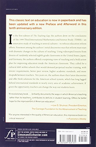 The Teaching Gap: Best Ideas from the World's Teachers for Improving Education in the Classroom