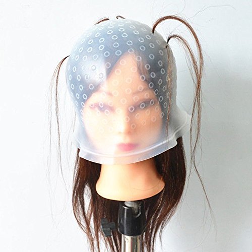 TININNA Peluquería Productos Profesionales,Kit de Long Hair Salon Diversos Colores Aplicaciones y Herramientas de Silicona Plástico Blando para Estilistas, Sombrero para Teñido de Cabello(con Croché)