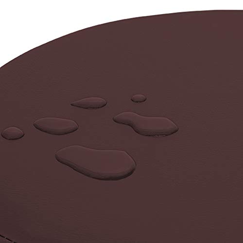 TRESKO Taburete con ruedas taburete giratorio cosmético de trabajo consulta, regulable en altura, giratorio en 360°, con asiento acolchado de 10 cm y 8 variantes de colores (Marrón)