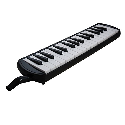 Tuyama® TMD-132 Melodica Negro Con boquilla y manguera de soplado, Incluye una bolsa para transporte (32 teclas)