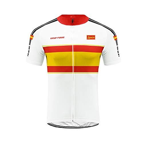 Uglyfrog Verano Hombre Cycling Jersey Maillot Ciclismo Mangas Cortas Camiseta de Ciclistas Ropa Ciclismo España GQX07