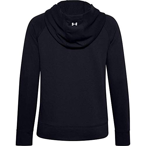 Under Armour Rival Terry Full Zip Parte Superior del Calentamiento, Mujer, Negro, MD