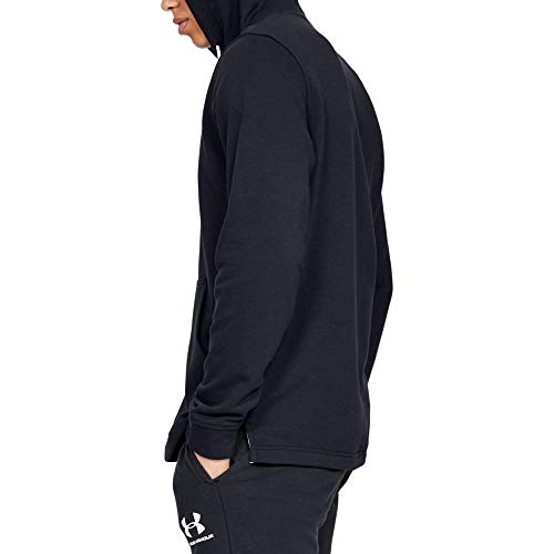 Under Armour Sportstyle Terry Logo Hoodie, Sudadera con Capucha Hombre, Negro (Black/White(001)), XL
