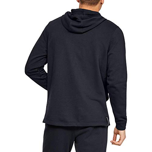 Under Armour Sportstyle Terry Logo Hoodie, Sudadera con Capucha Hombre, Negro (Black/White(001)), XL