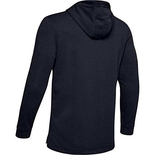 Under Armour Sportstyle Terry Logo Hoodie, Sudadera con Capucha Hombre, Negro (Black/White(001)), XL