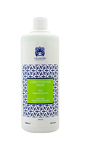 Valquer Profesional 38318 Acondicionador Capilar Revitalizante con Keratina Natural, Bálsamo para el Cabello, Cabello Dañado, 1000 ml