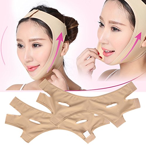 Venda Facial Faja Adelgazante, Adelgazate Facial Vendaje Máscara V Face Line Cinturón Anti Arrugas para el Cuidado Facial Lifting Doble Chin Slim Mer Belt
