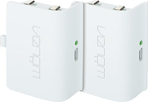 Venom - Twin Rechargable Battery Packs Con Cubiertas - Blanco (Xbox One)