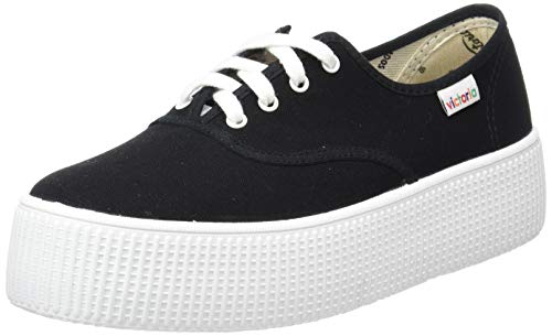 Victoria 1915 Doble Lona, Zapatillas para Mujer, Negro (Negro 10), 41 EU