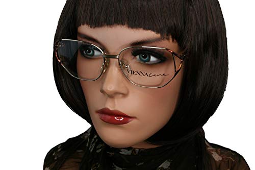 Viennaline - Gafas de vista para mujer 1709 41 oro y tortuga calibro 54 vintage
