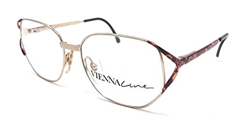 Viennaline - Gafas de vista para mujer 1709 41 oro y tortuga calibro 54 vintage