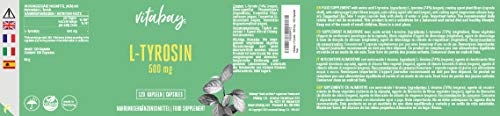 Vitabay L-tirosina - 500 mg - 120 cápsulas