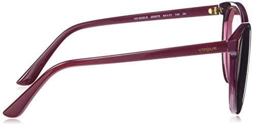 Vogue 0VO5230S Gafas de sol, Top Dark Red/Red Transparente, 54 para Mujer