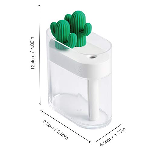 VRockefeller - Humidificador de aire para el hogar, transparente, LED, USB, aromaterapia, difusor de aceites esenciales, difusor de aceite perfumado, vaporizador