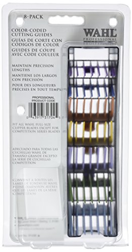 Wahl 3170-800 - Peine-guía, 8 unidades, multicolor