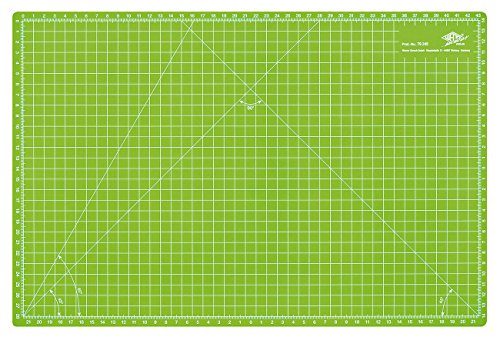 Wedo Cutting Mat - Esterilla para corte, 450 x 300 x 3 mm, color verde manzana