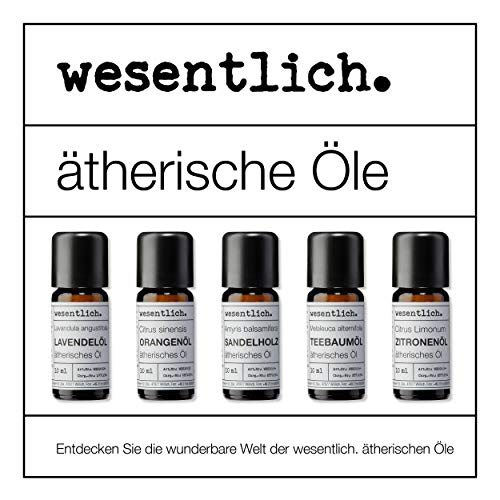 wesentlich - Aceite de bergamota, aceite esencial puro, 100 % natural en botella de cristal (10 ml)