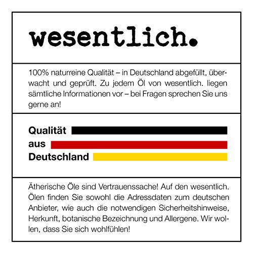 wesentlich - Aceite de bergamota, aceite esencial puro, 100 % natural en botella de cristal (10 ml)