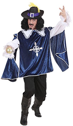 WIDMANN Desconocido Disfraz de Mosquetero Azul Adulto