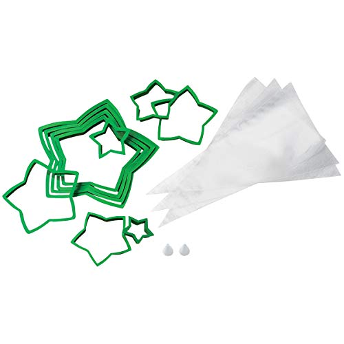 Wilton 2104-5919 Juego de cortadores de Galletas, plástico, Verde
