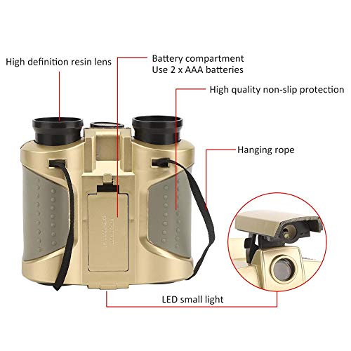 Worii con luz Nocturna para niños, telescopio Binocular, para montañismo al Aire Libre