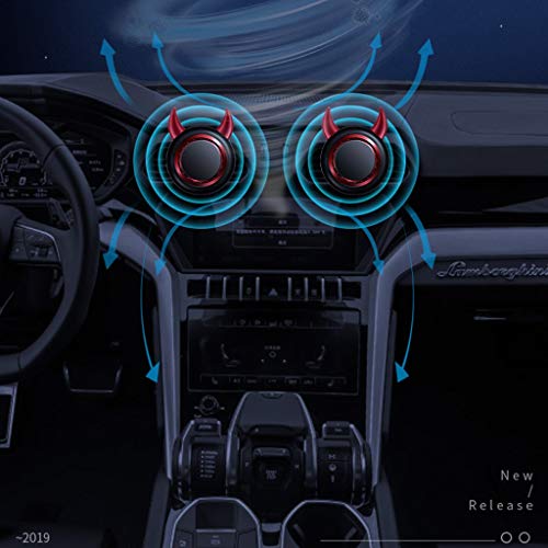 WZJ-Perfume de Coche Diablo Cuerno Forma Aire Acondicionado Aire Salida de Aire Perfume Decorativo Seguridad y Salud duraderos Aromaterapia (Color : C)