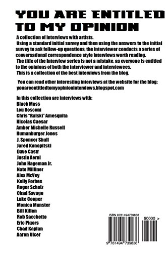 You Are Entitled To My Opinion - Volume 2: An Interview Collection